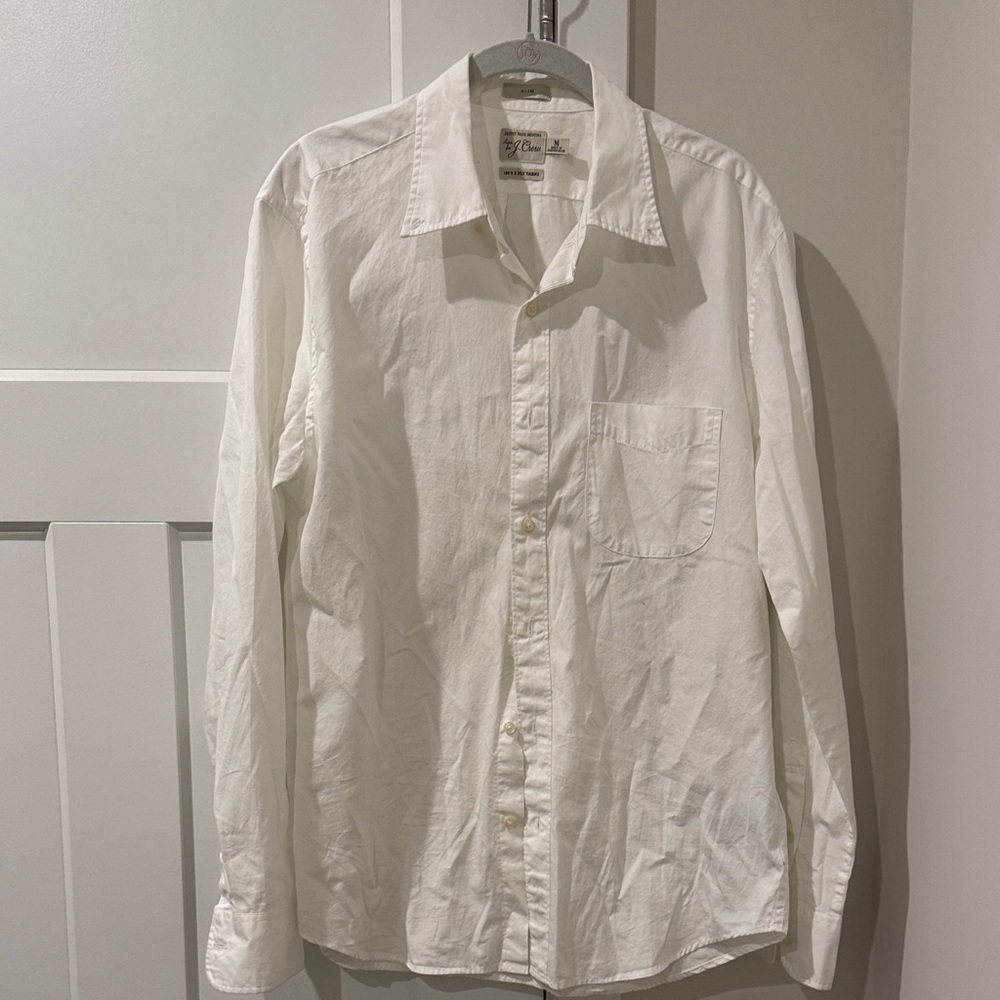 J Crew Classic White Men's Shirt
